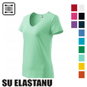 Moteriški marškinėliai su elastanu V formos apykakle ADLER Dream 128