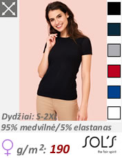 Moteriški marškinėliai su elastanu V formos apykakle ADLER Dream 128