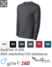 FIT-T LS 169 Vidutinio sunkumo marškinėliai moterims ilgomis rankovėmis