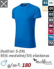 Sunkios medvilnės marškinėliai ADLER SLIM FIT V-NECK 146